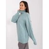 Wool Fashion Italia Megztinis-AT-SW-2355-2,30X-tamsiai mėtų