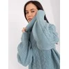Wool Fashion Italia Megztinis-AT-SW-2355-2,30X-tamsiai mėtų