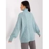 Wool Fashion Italia Megztinis-AT-SW-2355-2,30X-tamsiai mėtų