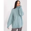 Wool Fashion Italia Megztinis-AT-SW-2355-2,30X-tamsiai mėtų