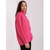 Wool Fashion Italia Megztinis-AT-SW-2355-2.30X-tamsiai rožinis