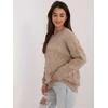 Wool Fashion Italia Megztinis-AT-SW-2361.61-smėlio spalvos