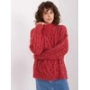 Wool Fashion Italia Megztinis-AT-SW-2363-2.04P-tamsiai raudonas