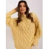 Wool Fashion Italia Megztinis-AT-SW-2363-2,30-šviesiai geltonas