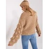 Wool Fashion Italia Megztinis-AT-SW-2382.97P-smėlio spalvos