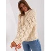 Wool Fashion Italia Megztinis-AT-SW-2382.97P-šviesiai smėlio spalvos