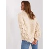 Wool Fashion Italia Megztinis-AT-SW-2382.97P-šviesiai smėlio spalvos