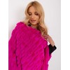 Wool Fashion Italia Pončas-AT-PN-2347.16-fuksija