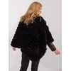 Wool Fashion Italia Poncho-AT-PN-2347.16-juoda