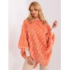 Wool Fashion Italia Pončas-AT-PN-2347.16-oranžinė