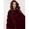 Wool Fashion Italia Pončas-AT-PN-2347.68-bordo