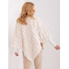 Wool Fashion Italia Pončas-AT-PN-2347.68-ekru