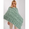 Wool Fashion Italia Pončas-AT-PN-2347.68-pistacijos