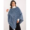 Wool Fashion Italia Poncho-AT-PN-2347.88-mėlyna