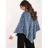 Wool Fashion Italia Poncho-AT-PN-2347.88-mėlyna