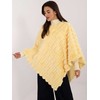 Wool Fashion Italia Pončas-AT-PN-2347.88-šviesiai geltonas