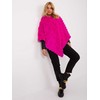 Wool Fashion Italia Pončas-AT-PN-2347.16-fuksija
