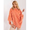 Wool Fashion Italia Pončas-AT-PN-2347.16-oranžinė