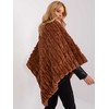 Wool Fashion Italia Poncho-AT-PN-2347.16-šviesiai ruda