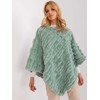 Wool Fashion Italia Pončas-AT-PN-2347.68-pistacijos