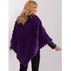 Wool Fashion Italia Poncho-AT-PN-2347.68-tamsiai violetinė