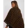Wool Fashion Italia Poncho-AT-PN-2347.88-tamsiai ruda