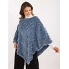 Wool Fashion Italia Poncho-AT-PN-2347.88-mėlyna