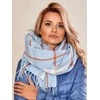 Wool Fashion Italia Šalikas-AT-SZ-171501.14-šviesiai mėlynas