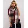 Wool Fashion Italia Šalikas-AT-SZ-2312501.62-rudas