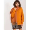 Wool Fashion Italia Šalikas-AT-SZ-23125.75-šviesiai oranžinis