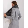 Wool Fashion Italia Šalikas-AT-SZ-23125.75-juodas-smėlio spalvos