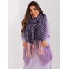Wool Fashion Italia Šalikas-AT-SZ-23125.75 - tamsiai mėlynas