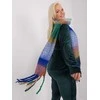 Wool Fashion Italia Šalikas-AT-SZ-2313.31-tamsiai mėlynas