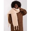 Wool Fashion Italia Šalikas-AT-SZ-2313502.20P-smėlio spalvos