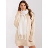 Wool Fashion Italia Šalikas-AT-SZ-2313502.47P-ekru