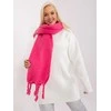 Wool Fashion Italia Šalikas-AT-SZ-2313502.53P-tamsiai rožinis