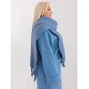 Wool Fashion Italia Šalikas-AT-SZ-2313502.71P-tamsiai mėlynas
