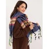Wool Fashion Italia Šalikas-AT-SZ-231501.49-mėlynas