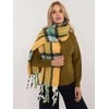 Wool Fashion Italia Šalikas-AT-SZ-231501.49-tamsiai geltonas