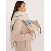 Wool Fashion Italia Šalikas-AT-SZ-2315.33-šviesiai smėlio spalvos