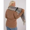 Wool Fashion Italia Šalikas-AT-SZ-2315.33-pilkas