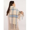 Wool Fashion Italia Šalikas-AT-SZ-2315.33-šviesiai smėlio spalvos