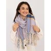 Wool Fashion Italia Šalikas-AT-SZ-2315.33-šviesiai violetinis