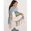 Wool Fashion Italia Šalikas-AT-SZ-2315.33-šviesiai mėlynas