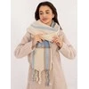 Wool Fashion Italia Šalikas-AT-SZ-2315.33-šviesiai smėlio spalvos
