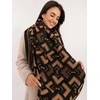 Wool Fashion Italia Šalikas-AT-SZ-23158.32-juodas