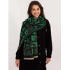 Wool Fashion Italia Šalikas-AT-SZ-23158.32-juoda-žalia
