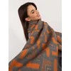 Wool Fashion Italia Šalikas-AT-SZ-23158.32-pilkas