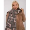 Wool Fashion Italia Šalikas-AT-SZ-23158.32-pilka-rožinė