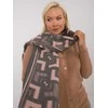Wool Fashion Italia Šalikas-AT-SZ-23158.32-pilka-rožinė